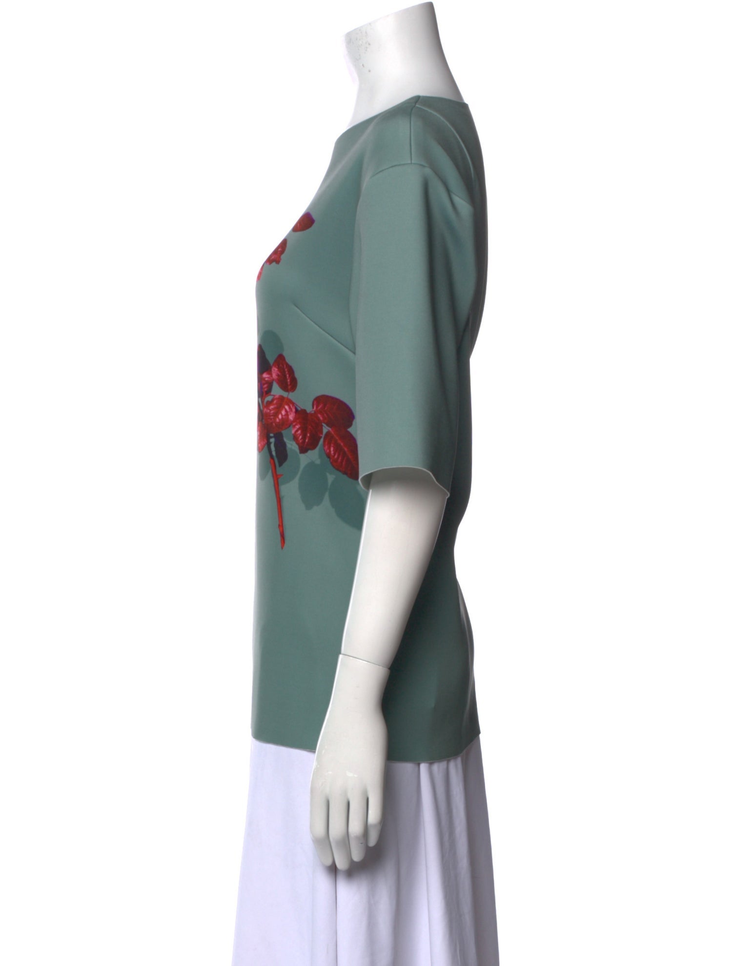 Dries Van Noten Graphic Print Bateau Neckline T-Shirt w/ Tags