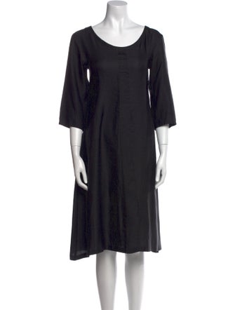 Dries Van Noten Scoop Neck Knee-Length Dress