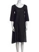 Dries Van Noten Scoop Neck Knee-Length Dress