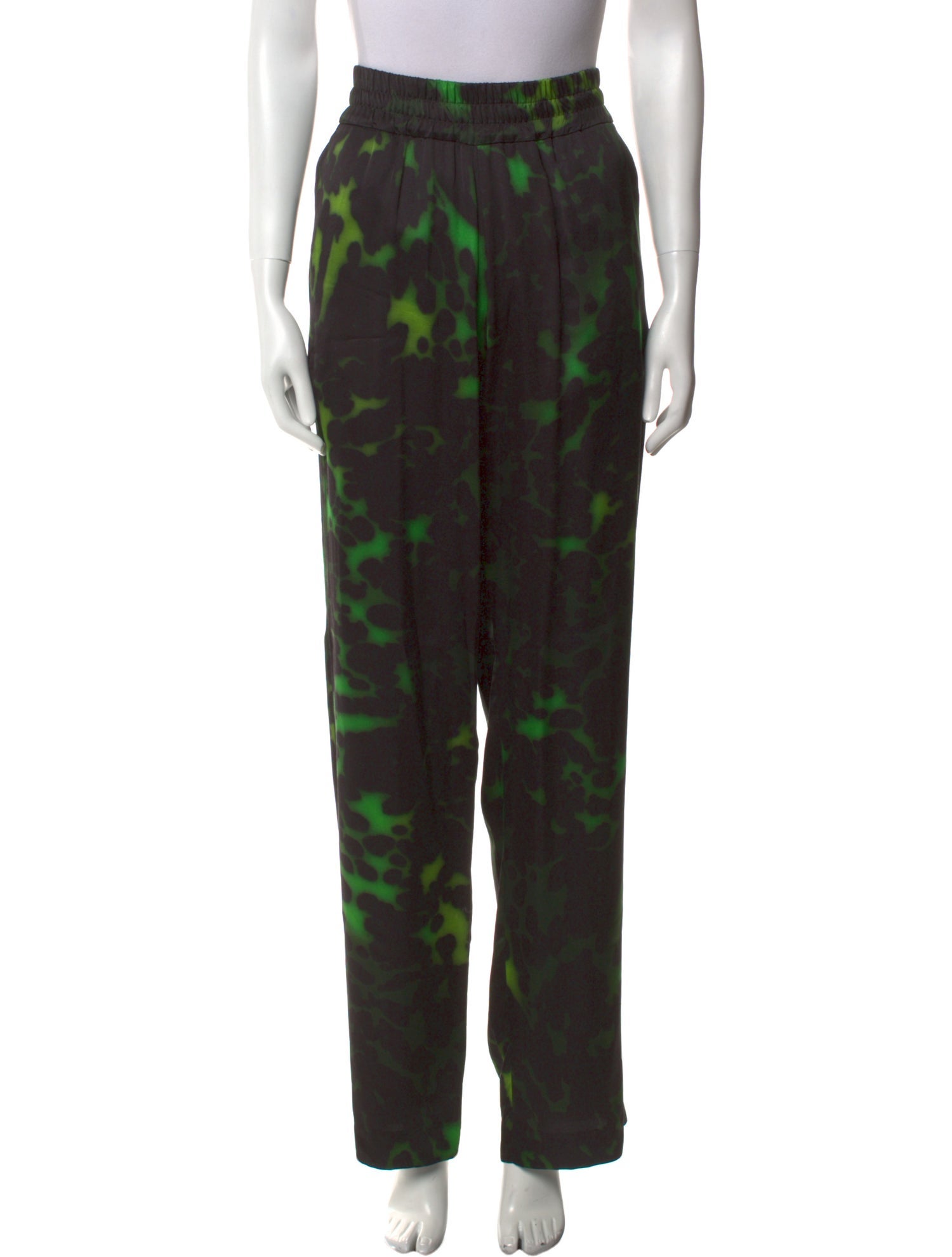 Dries Van Noten Printed Wide Leg Pants