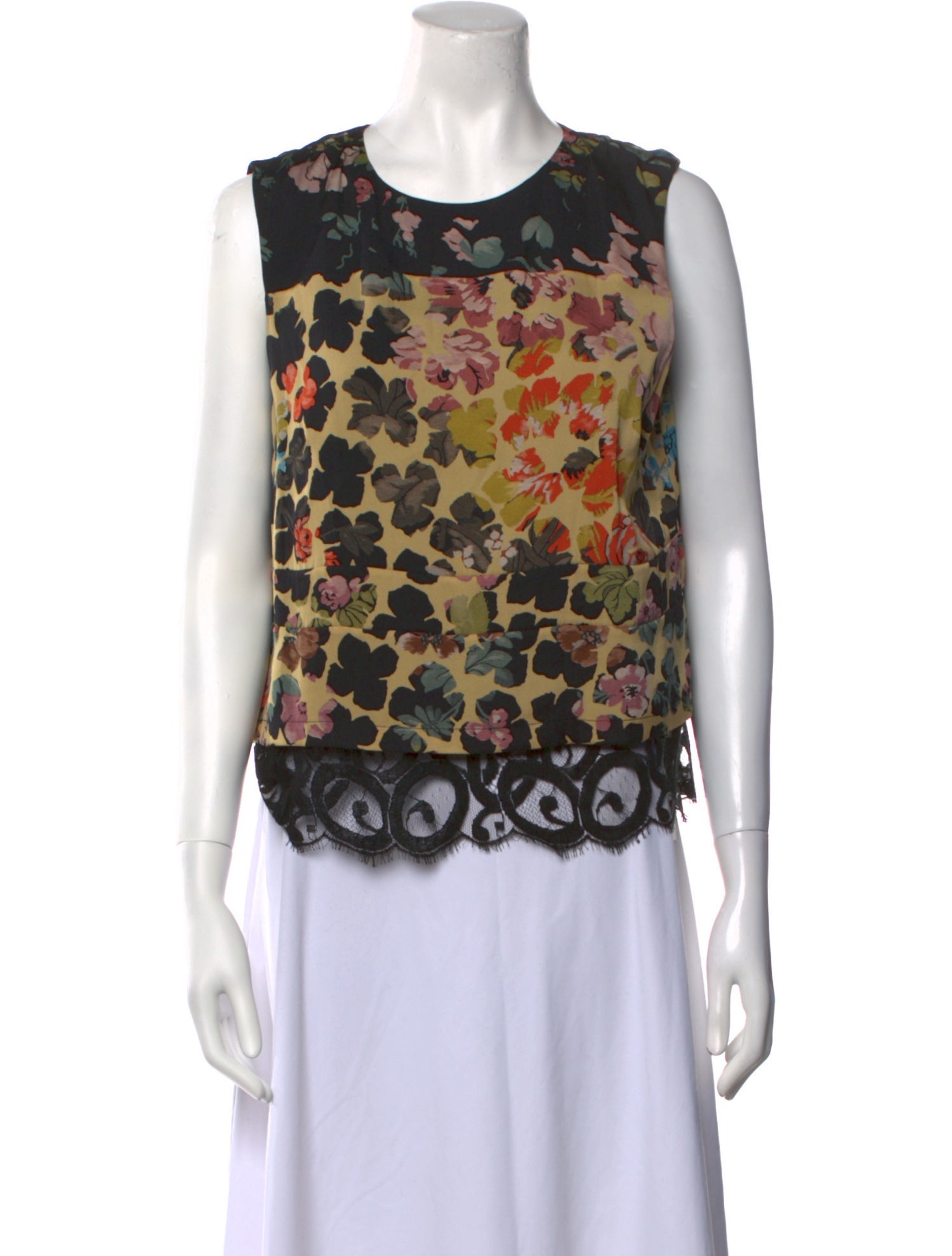Dries Van Noten Silk Printed Top