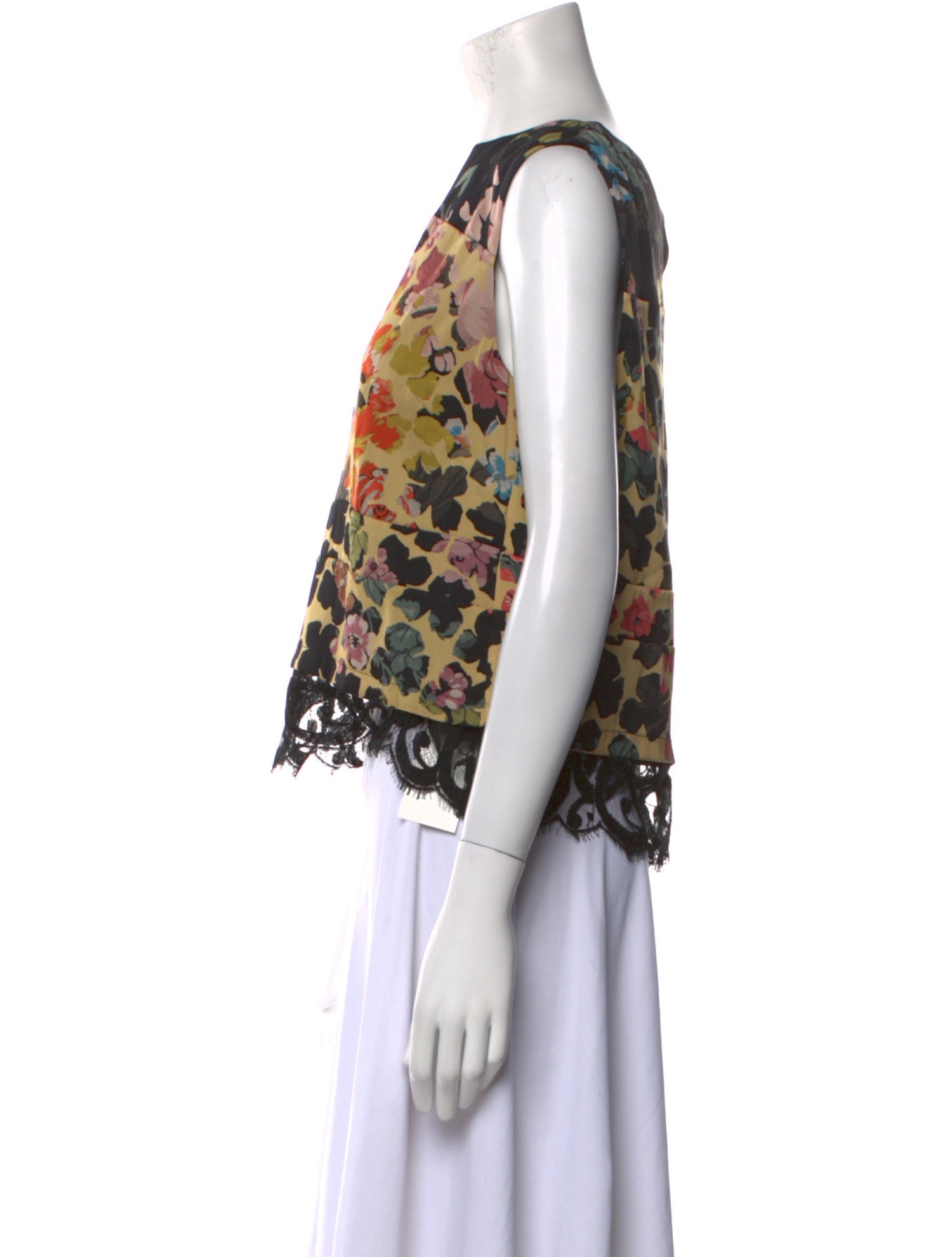 Dries Van Noten Silk Printed Top