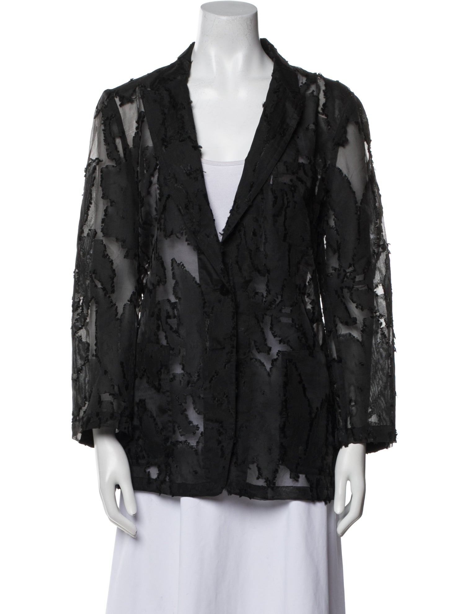 Dries Van Noten Lace Pattern Evening Jacket