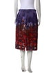 Dries Van Noten Floral Print Midi Length Skirt