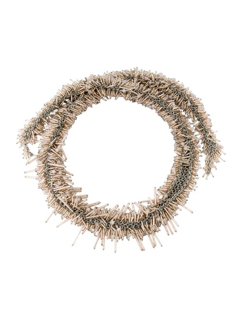 Dries Van Noten Beaded Scarf Necklace