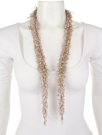 Dries Van Noten Beaded Scarf Necklace