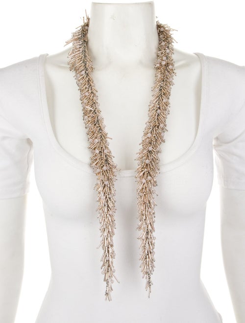 Dries Van Noten Beaded Scarf Necklace