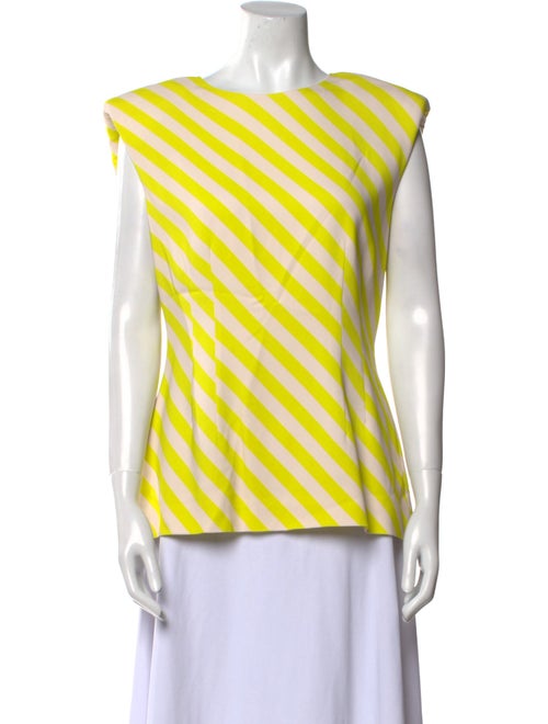 Dries Van Noten Striped Scoop Neck Top