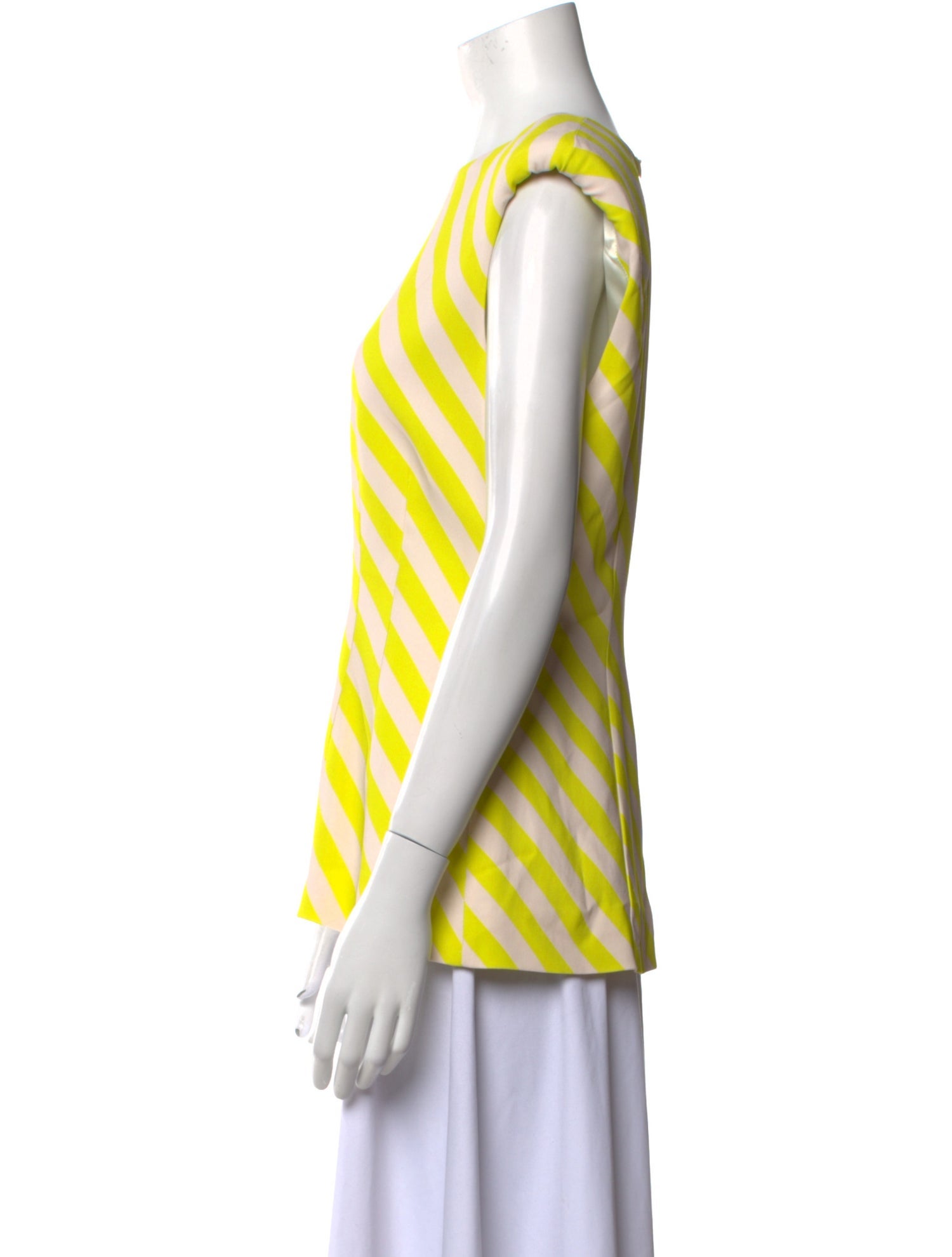 Dries Van Noten Striped Scoop Neck Top