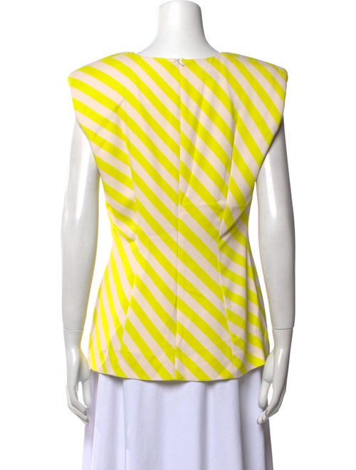 Dries Van Noten Striped Scoop Neck Top