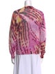 Dries Van Noten Tie-Dye Print V-Neck Sweater