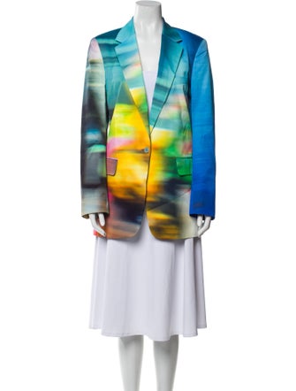 Dries Van Noten Tie-Dye Print Coat