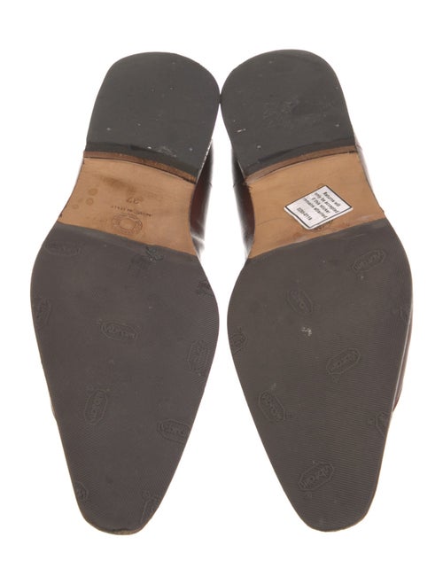 Dries Van Noten Leather Colorblock Pattern Loafers