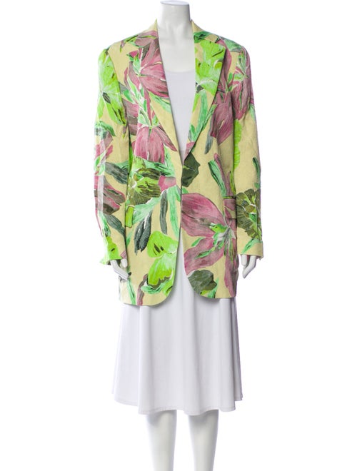 Dries Van Noten Floral Print Blazer