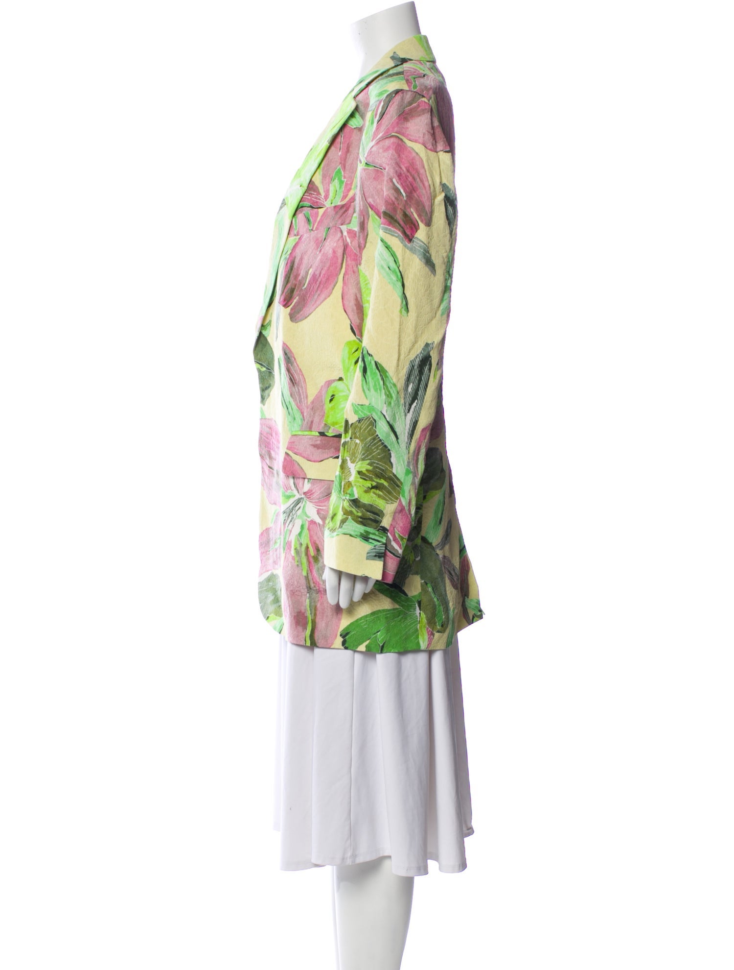 Dries Van Noten Floral Print Blazer