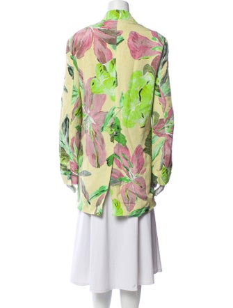 Dries Van Noten Floral Print Blazer