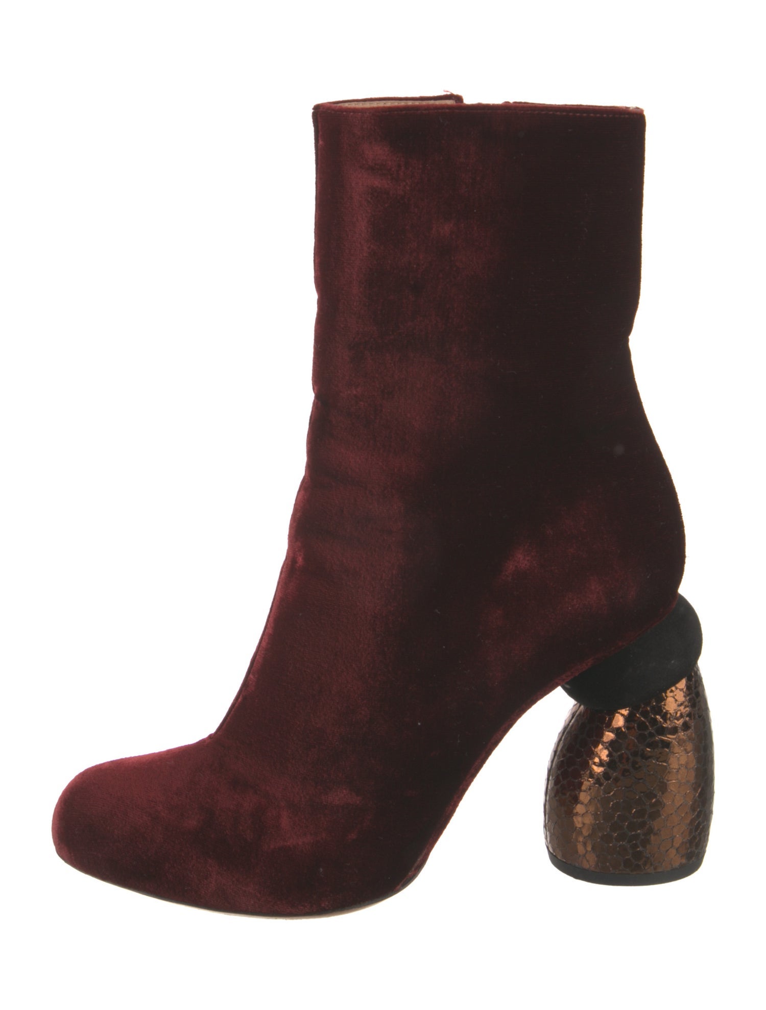 Dries Van Noten Velvet Boots
