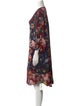 Dries Van Noten Floral Print Knee-Length Dress