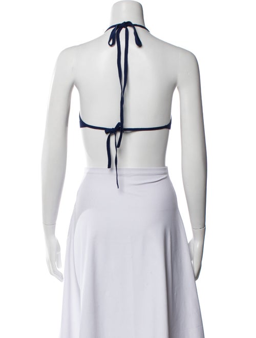 Dries Van Noten Striped Square Neckline Crop Top