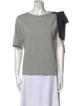 Dries Van Noten Bateau Neckline Short Sleeve T-Shirt