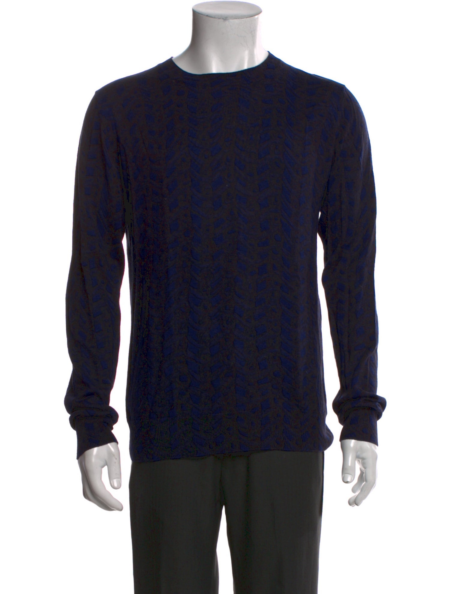 Dries Van Noten Crew Neck Long Sleeve Pullover