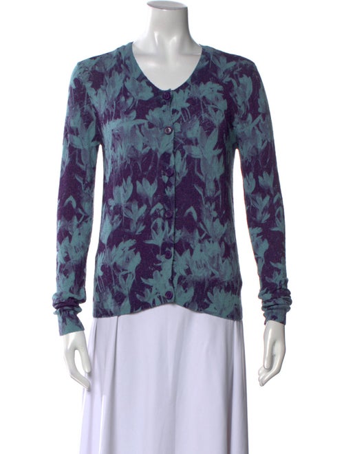 Dries Van Noten Printed Scoop Neck Sweater