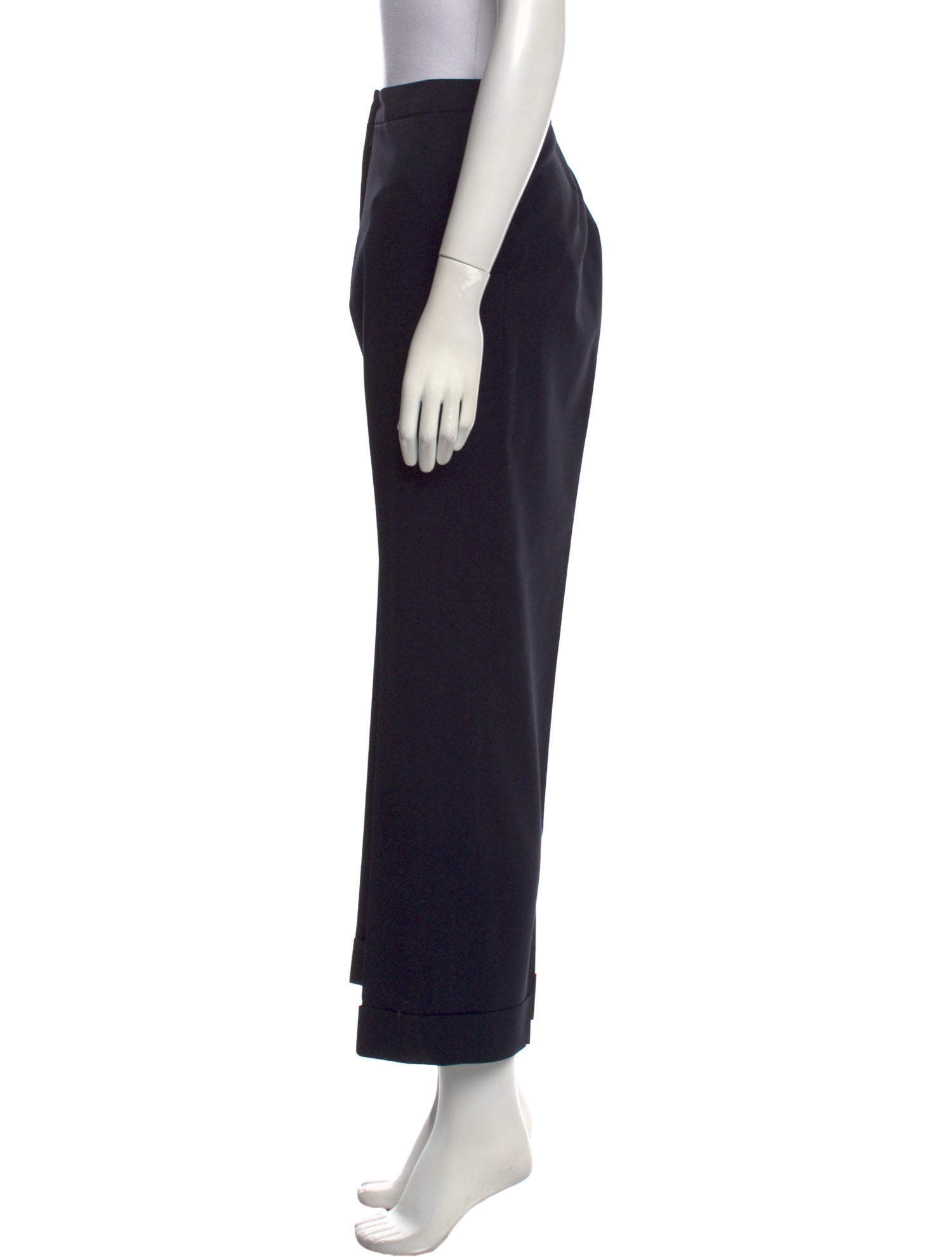 Dries Van Noten Wool Straight Leg Pants