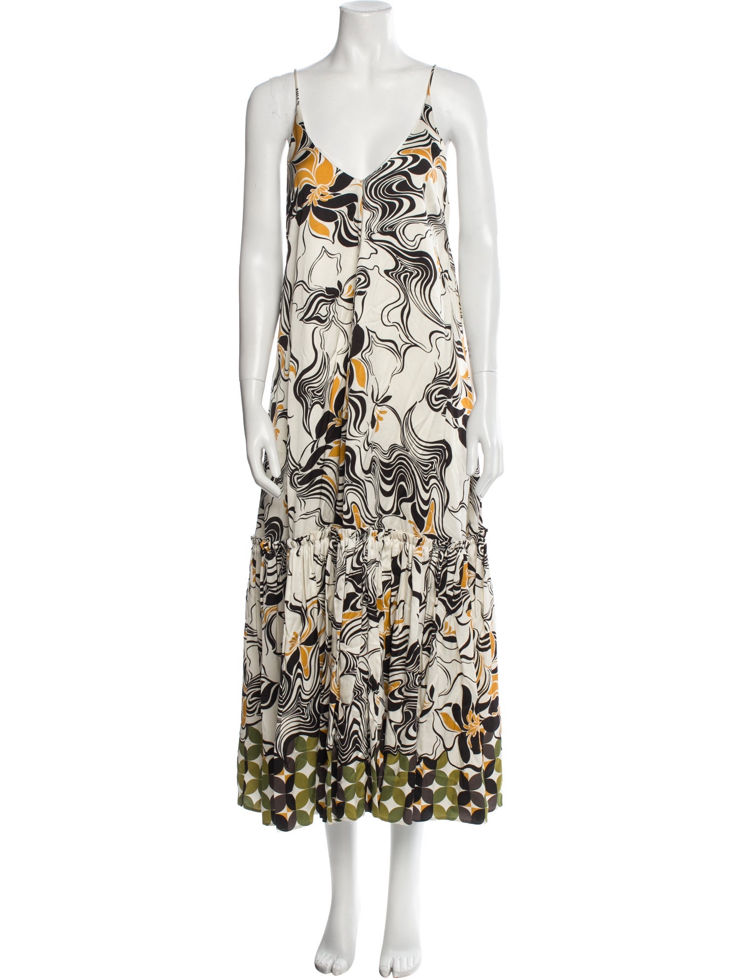 Dries Van Noten Printed Long Dress