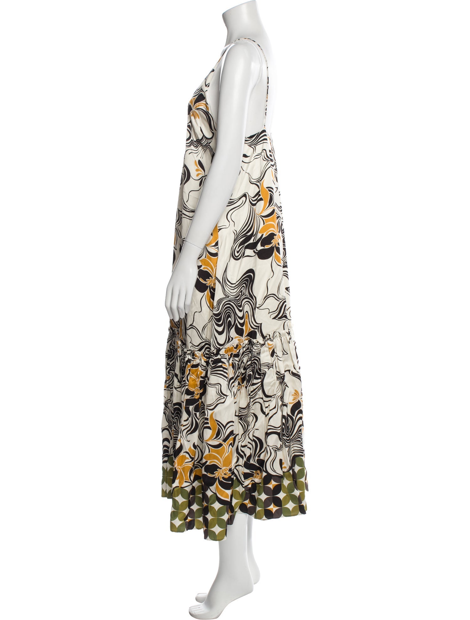 Dries Van Noten Printed Long Dress