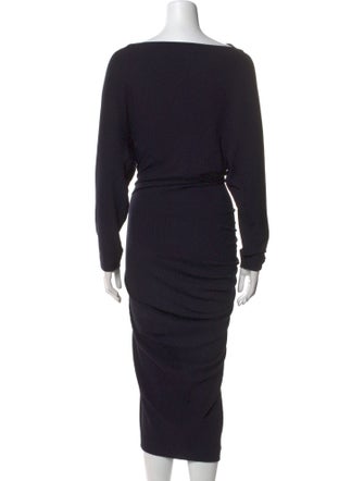 Dries Van Noten Bateau Neckline Long Dress