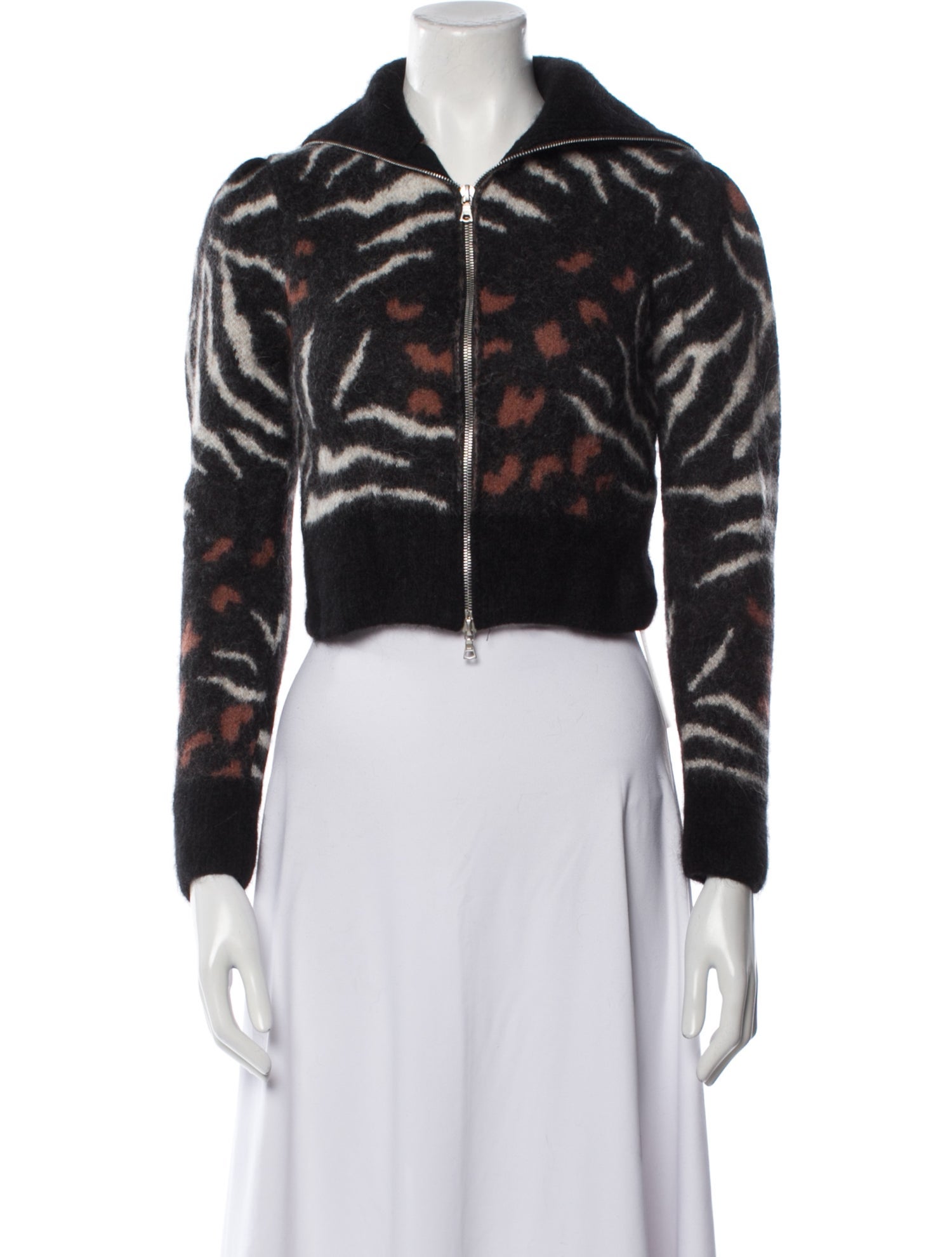 Dries Van Noten Alpaca Animal Print Evening Jacket