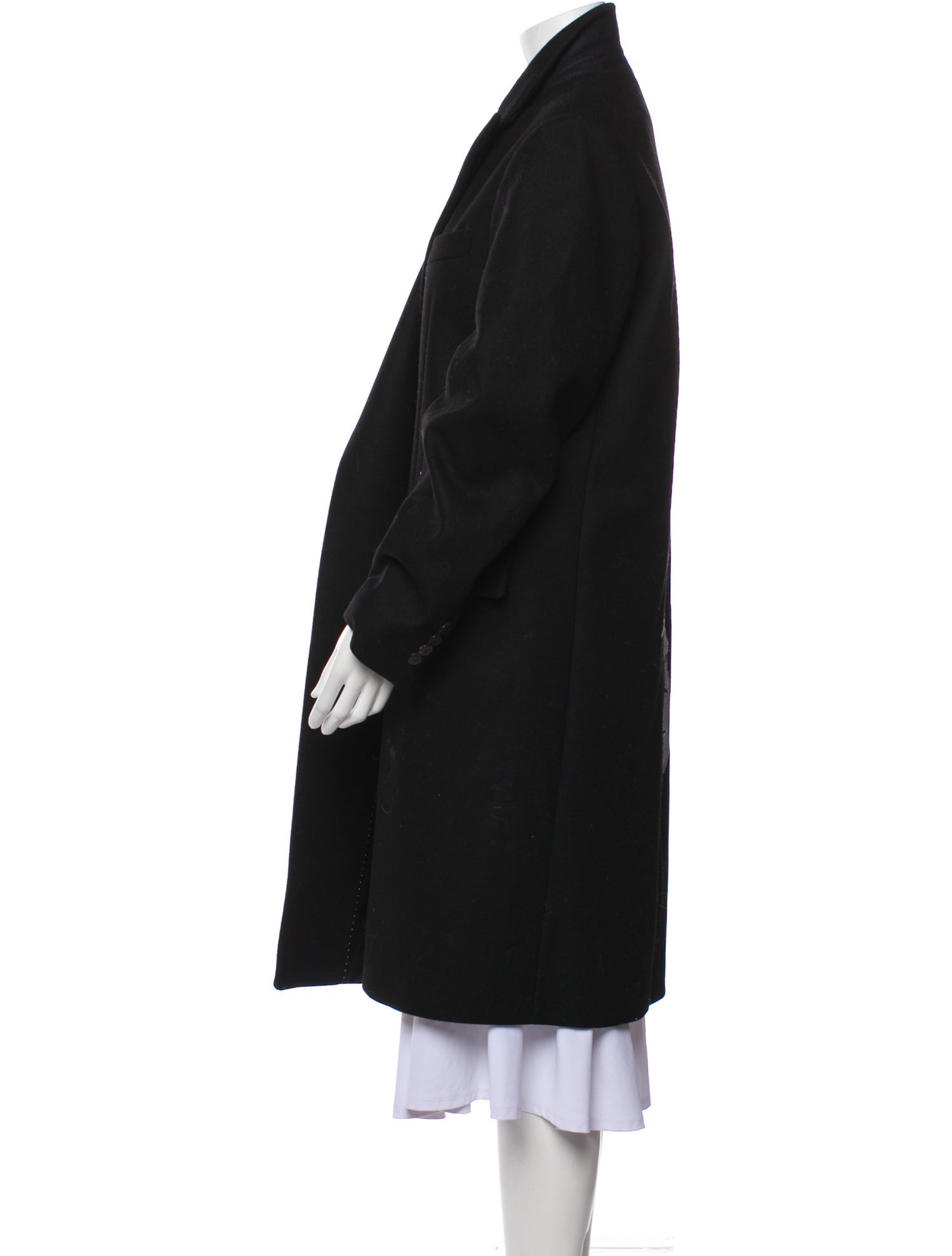 Dries Van Noten Wool Floral Print Coat