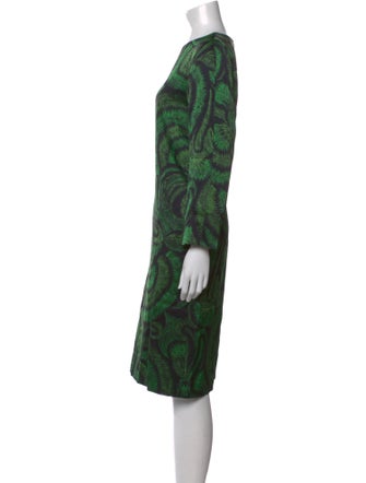 Dries Van Noten Printed Knee-Length Dress