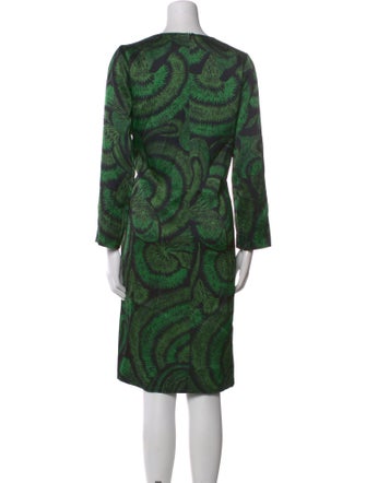 Dries Van Noten Printed Knee-Length Dress