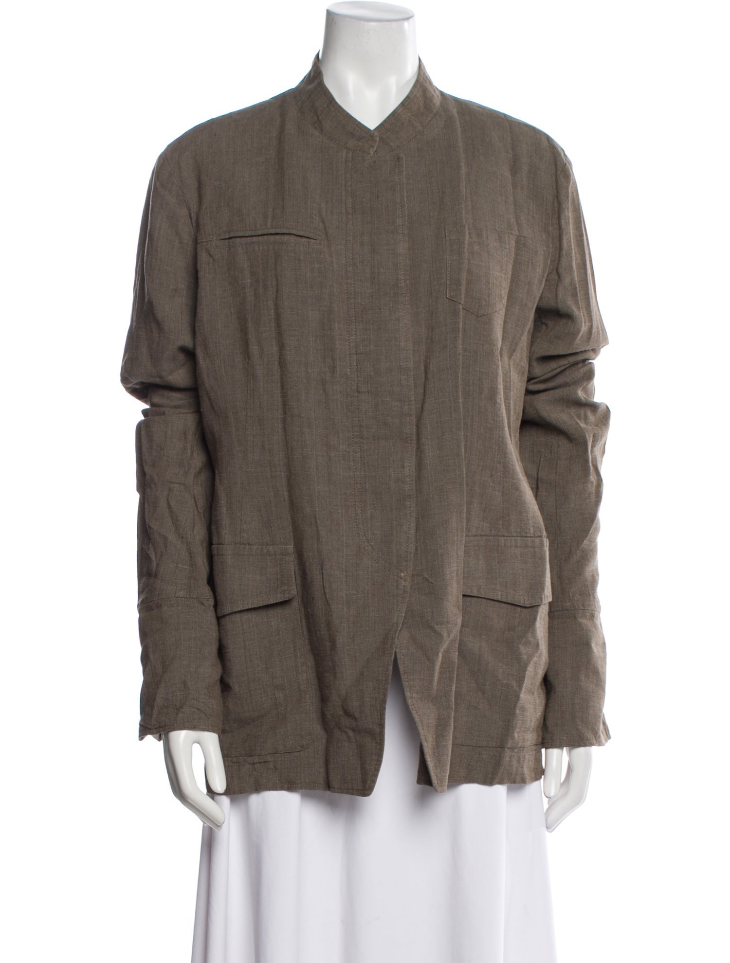 Dries Van Noten Linen Utility Jacket