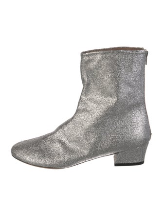 Dries Van Noten Glitter Moto Boots
