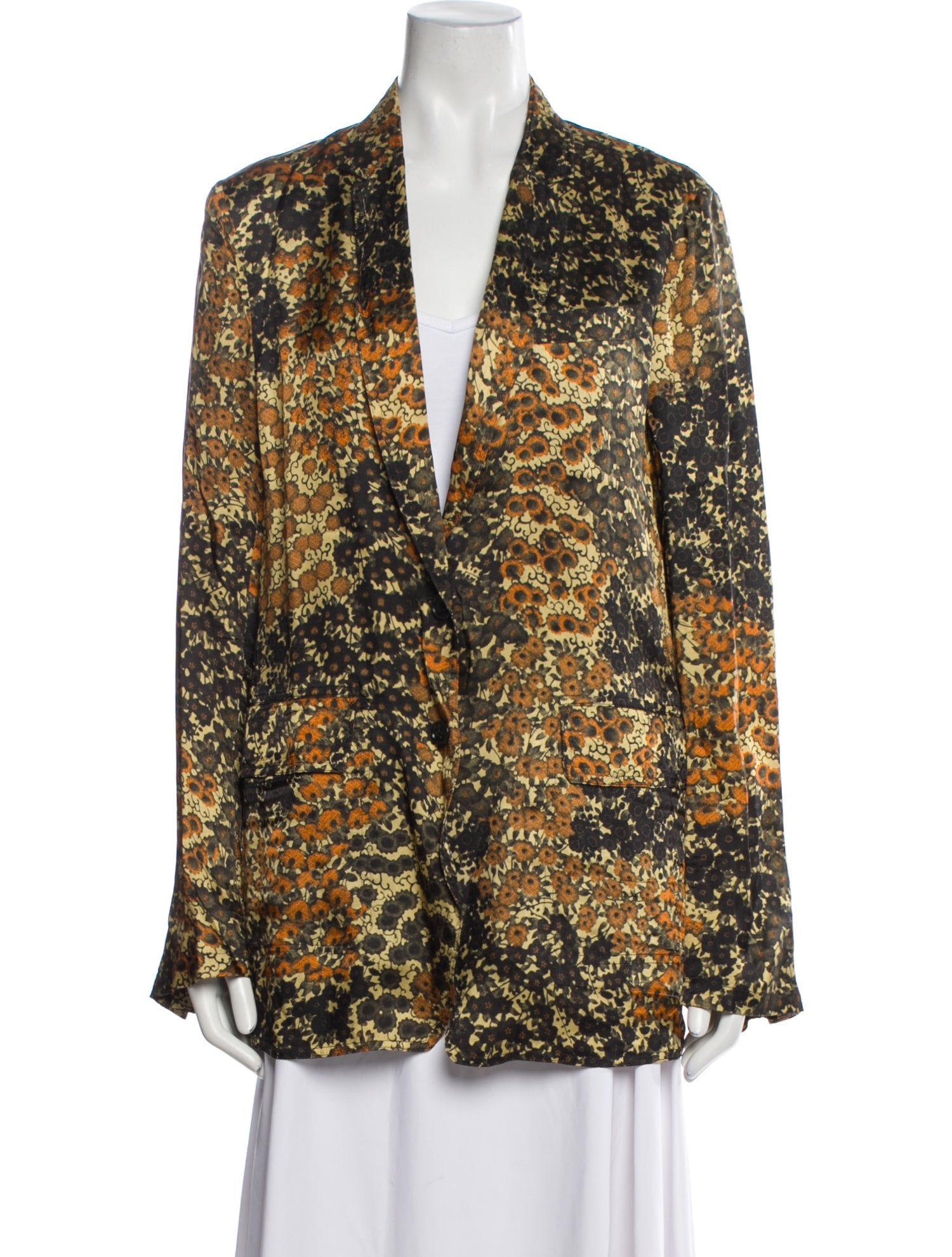 Dries Van Noten Floral Print Blazer