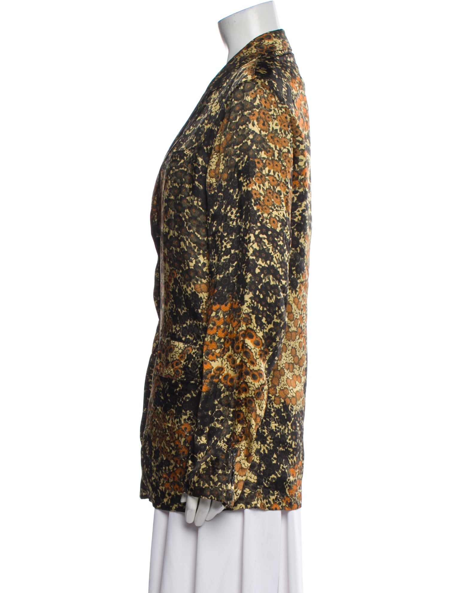 Dries Van Noten Floral Print Blazer