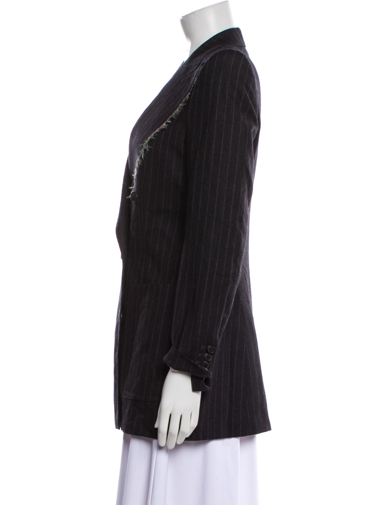 Dries Van Noten Wool Striped Blazer