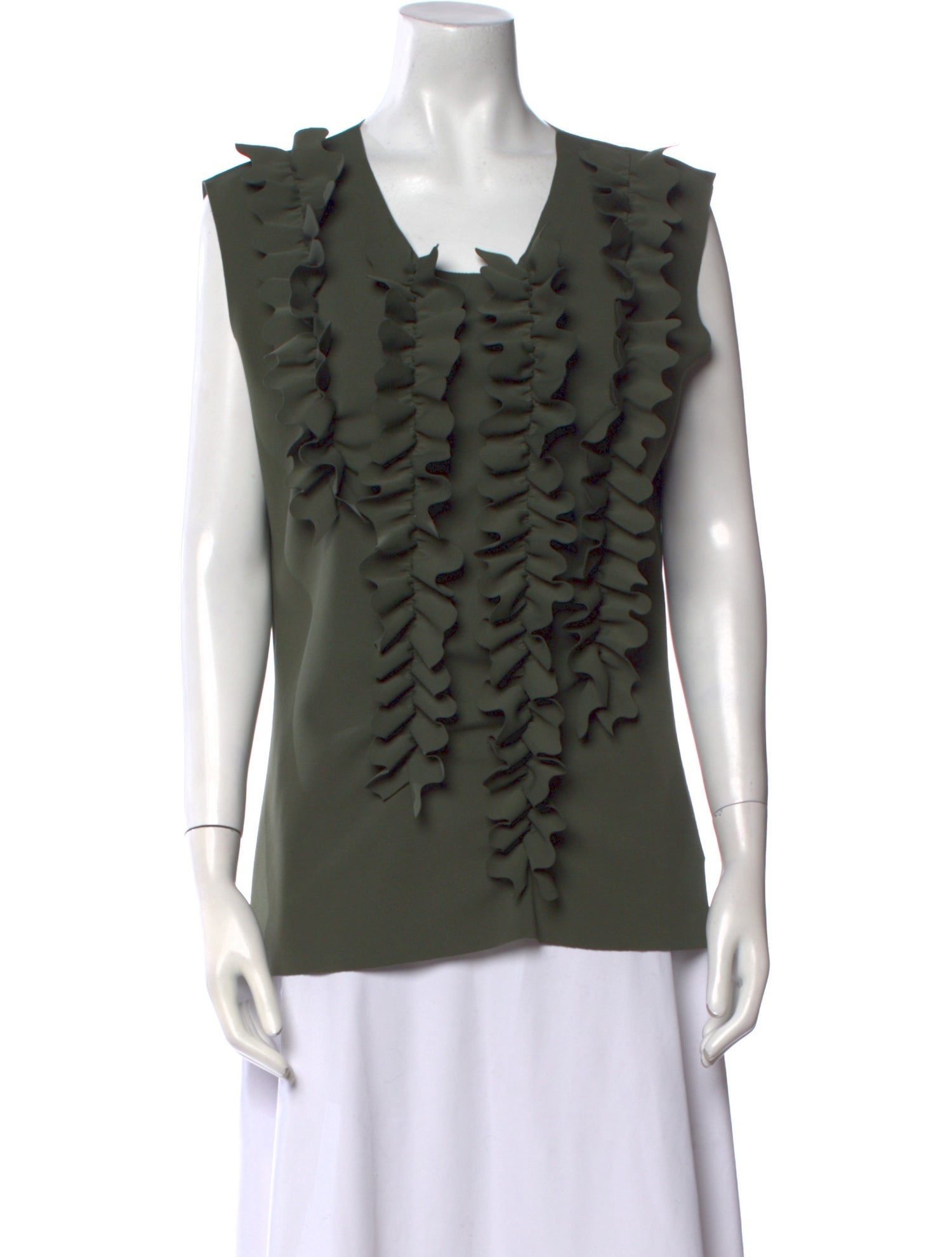 Dries Van Noten Printed Square Neckline Top