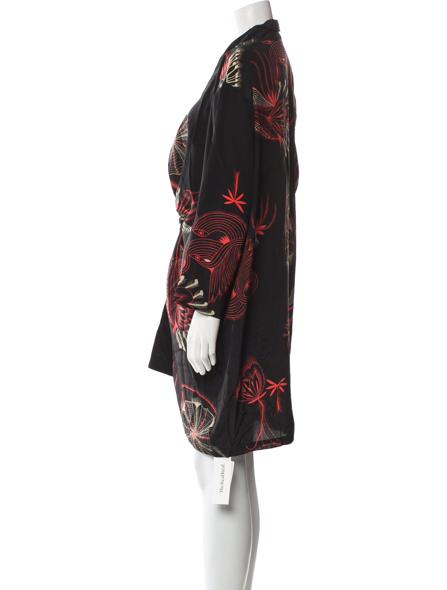 Dries Van Noten Silk Printed Robe