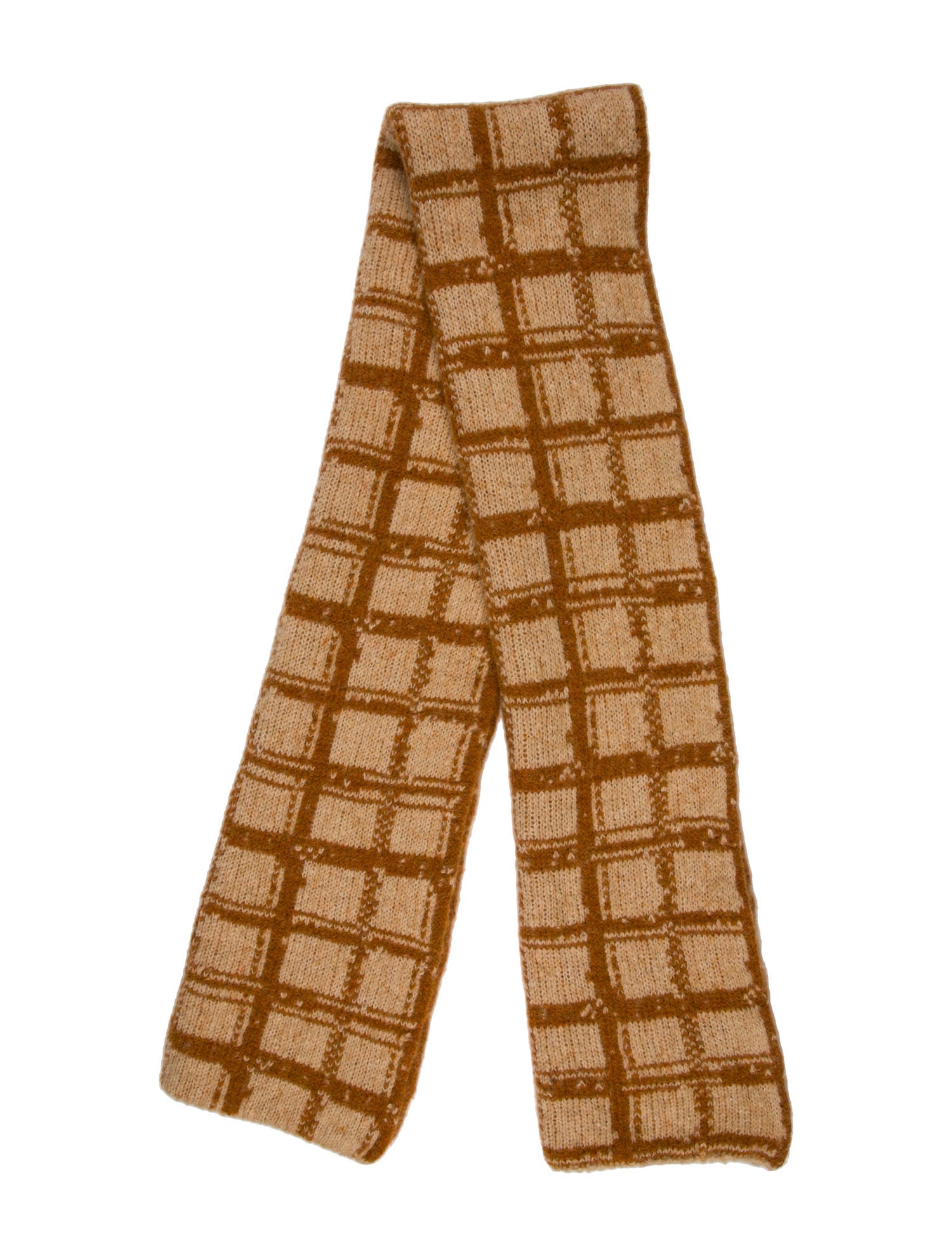 Dries Van Noten Virgin Wool Plaid Print Scarf