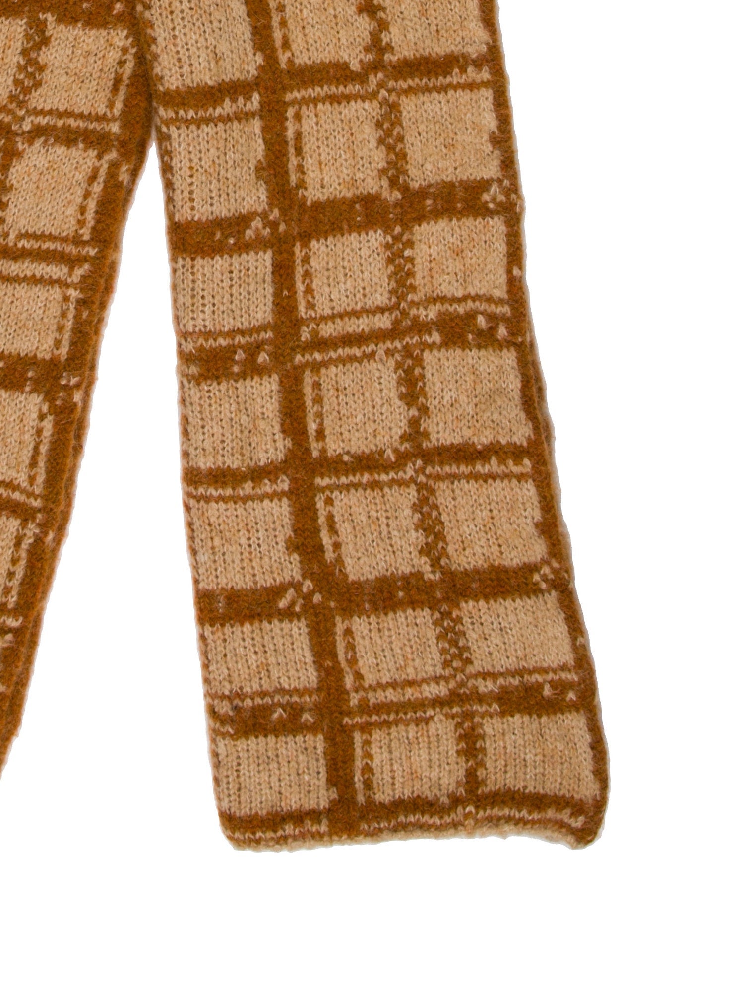 Dries Van Noten Virgin Wool Plaid Print Scarf