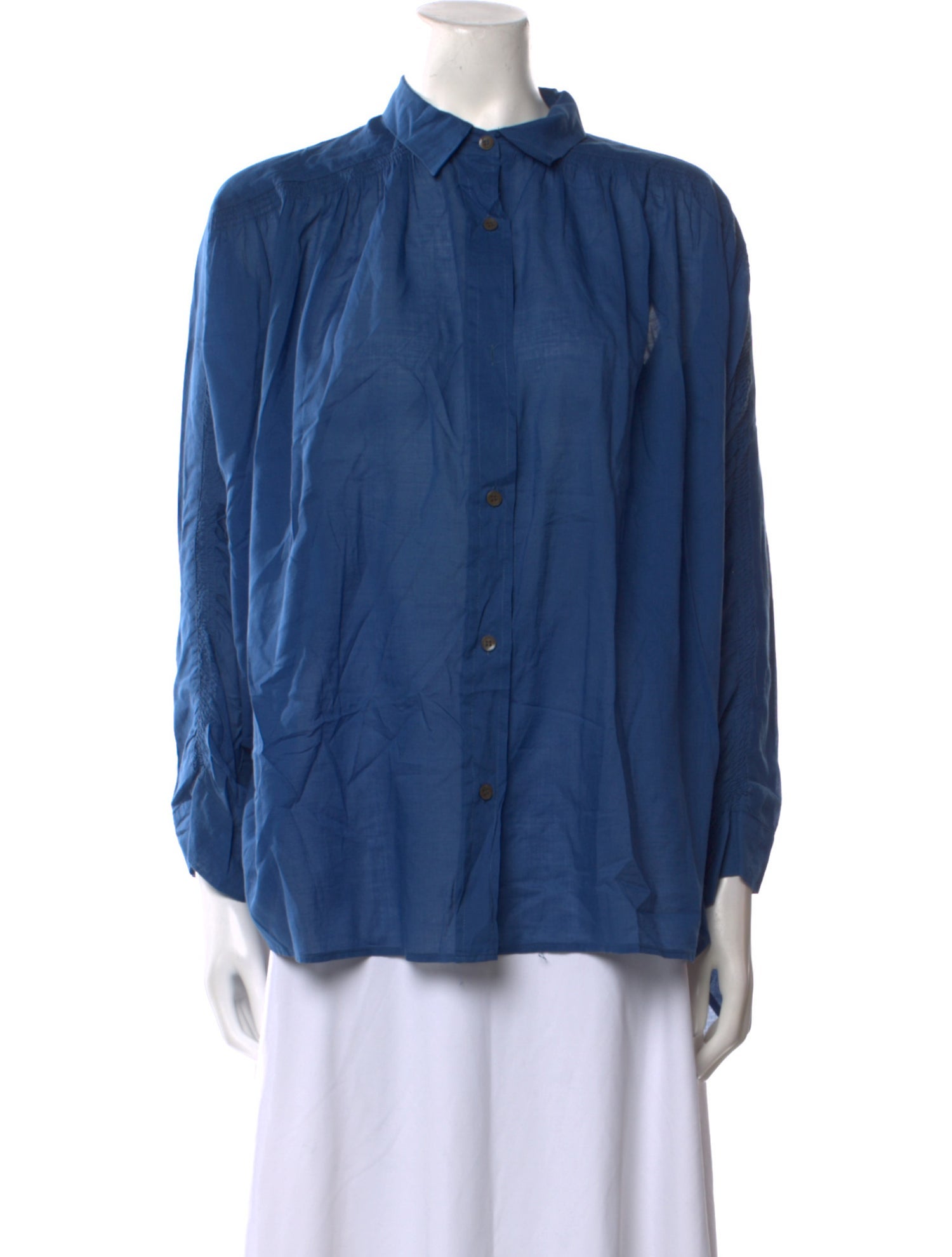 Dries Van Noten Long Sleeve Button-Up Top