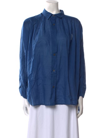 Dries Van Noten Long Sleeve Button-Up Top