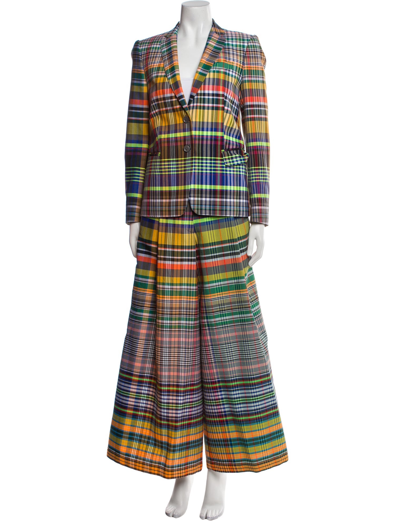 Dries Van Noten Printed Pleated Accents Pantsuit