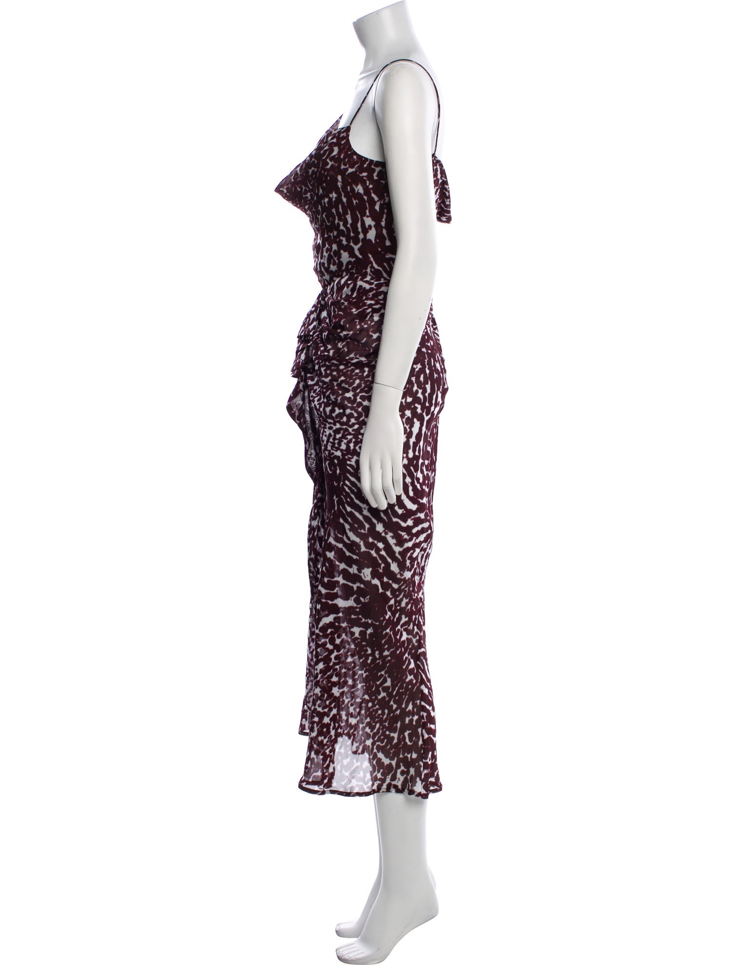 Dries Van Noten Animal Print Long Dress
