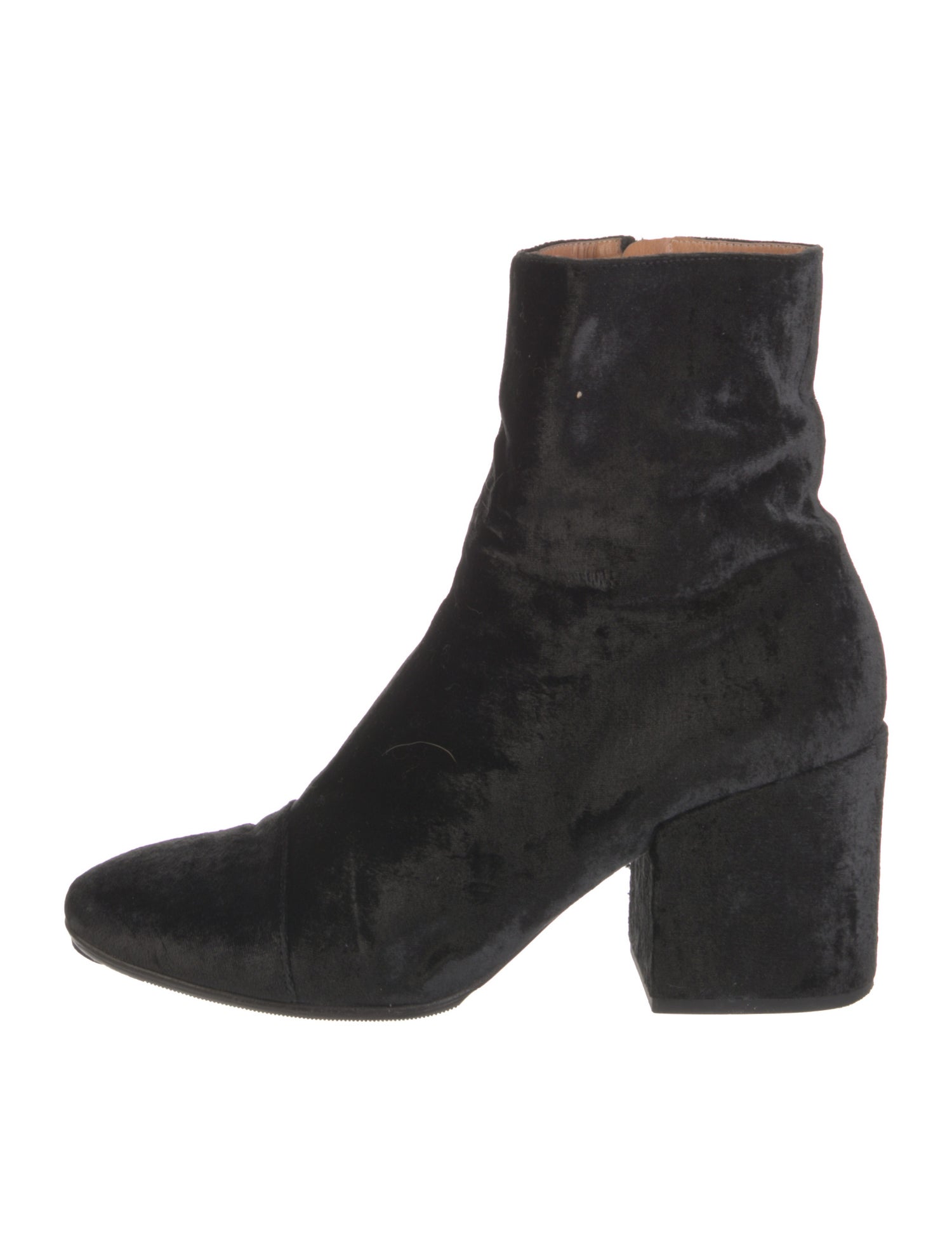 Dries Van Noten Velvet Boots