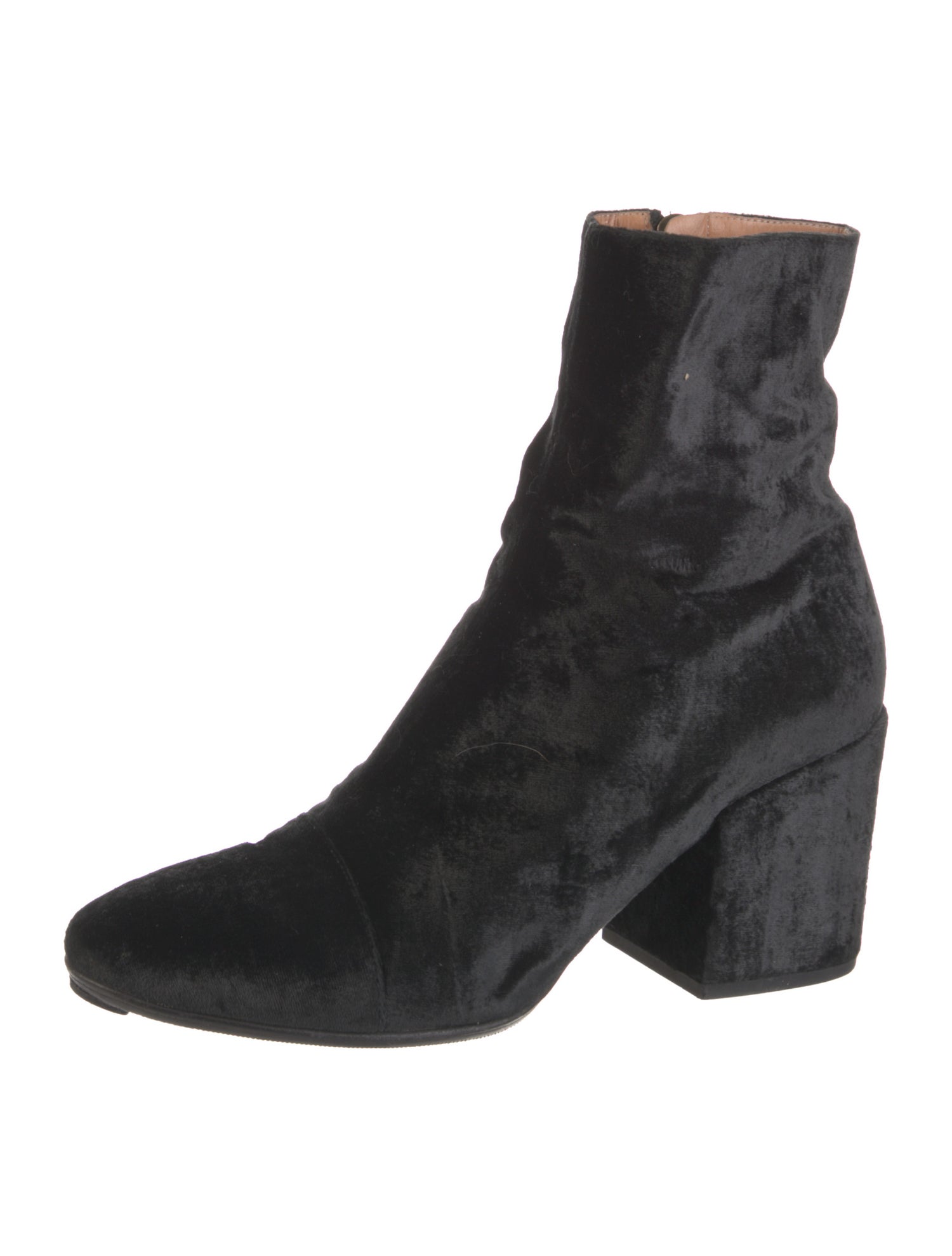 Dries Van Noten Velvet Boots