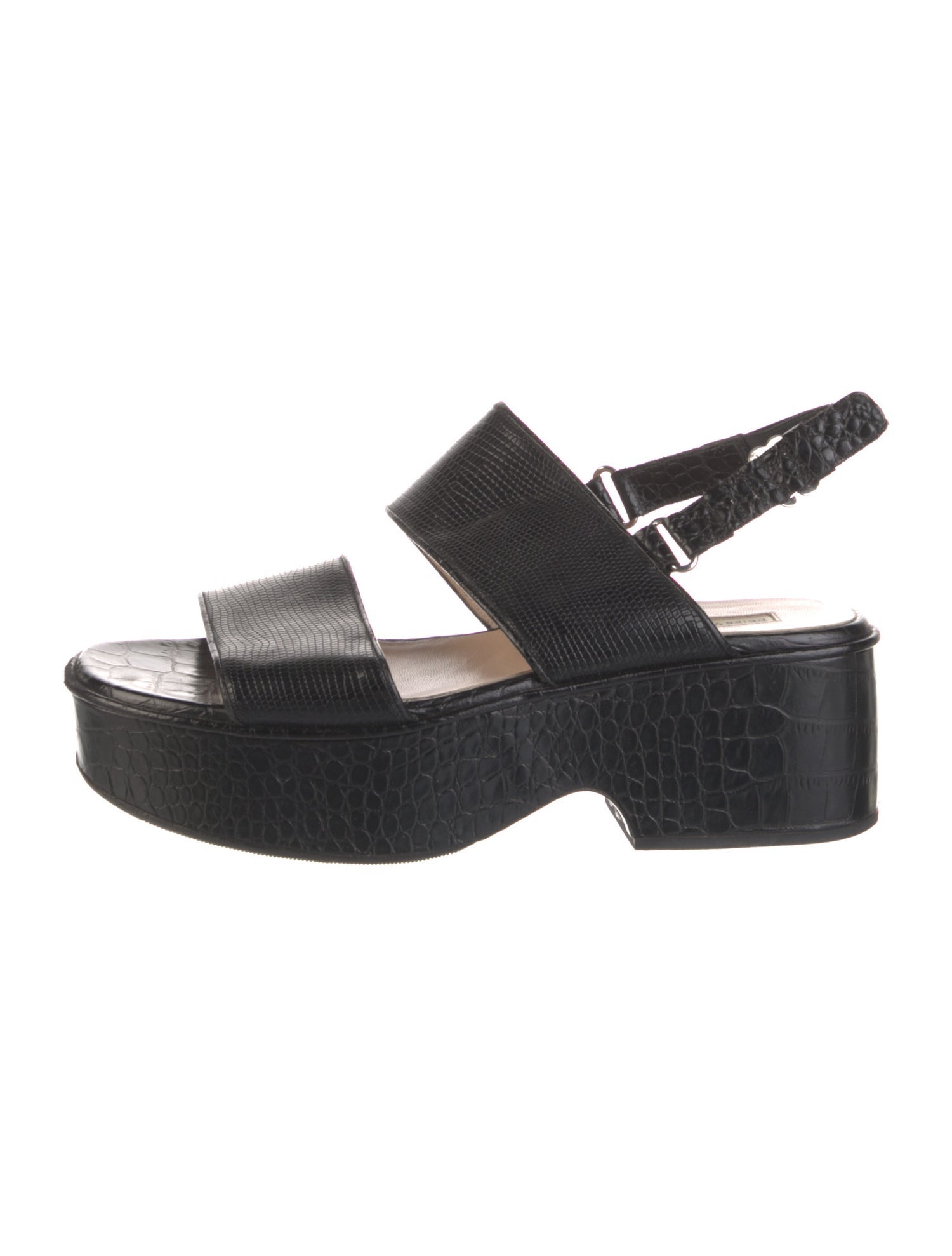 Dries Van Noten Leather Slingback Sandals